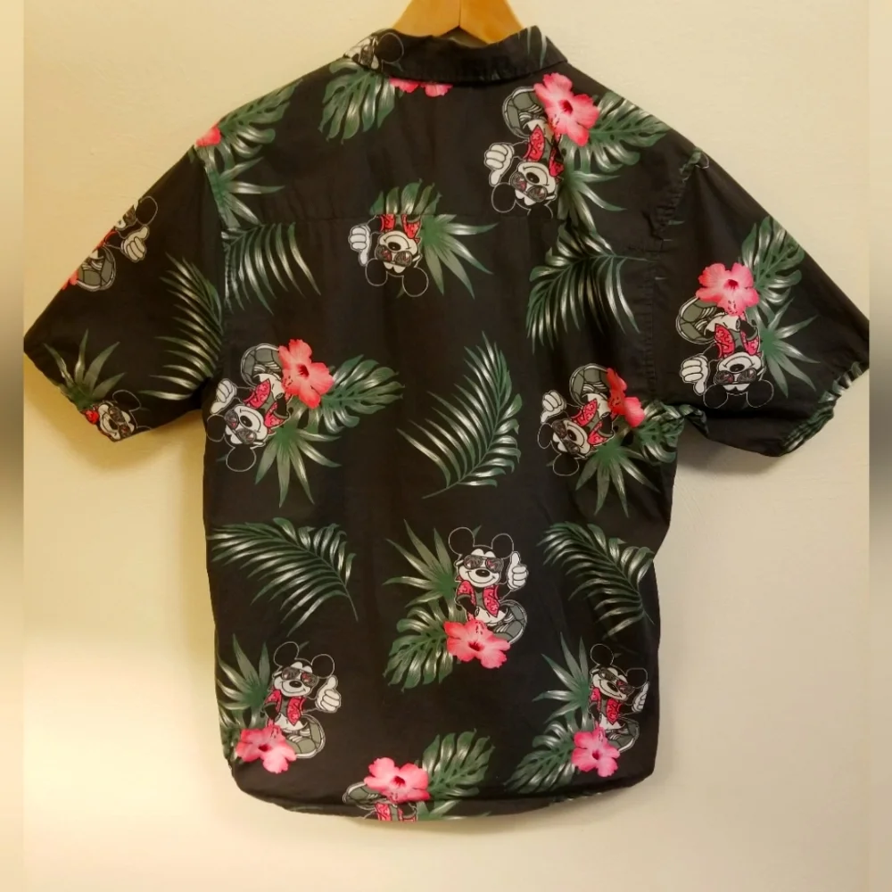 NEFF x Disney Button Up Mickey Tropical Short Sleeve Shirt - Picture 2 of 5